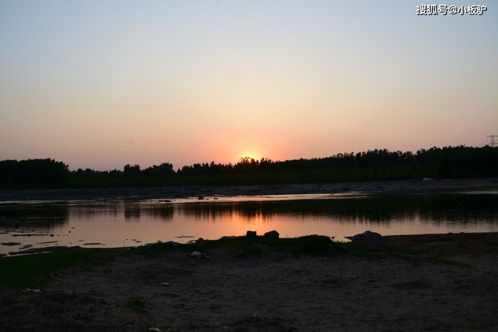 美丽的家乡 沂河水 之一 (夕阳)