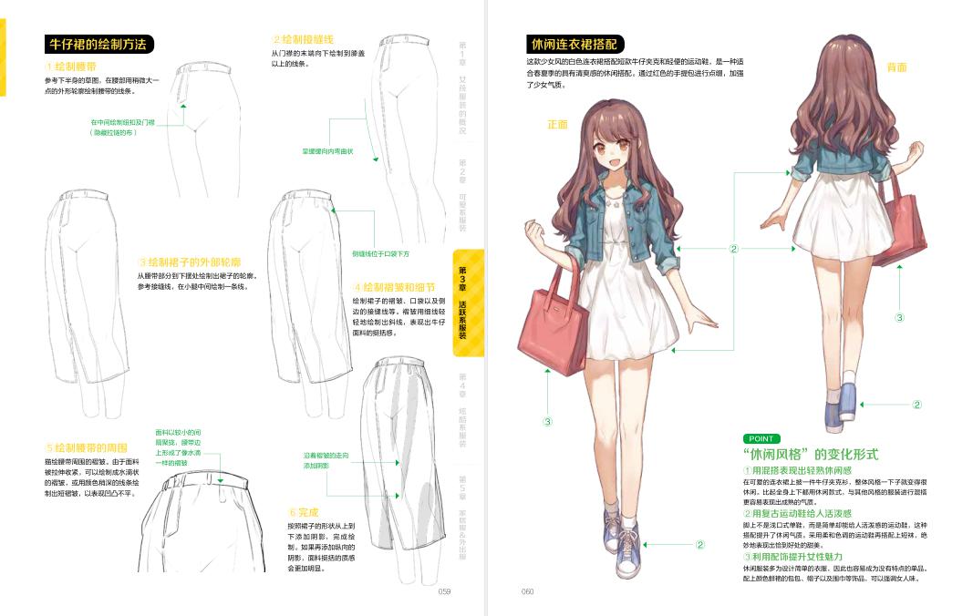 漫画少女怎么画?服饰好难?使用这本说明书吧