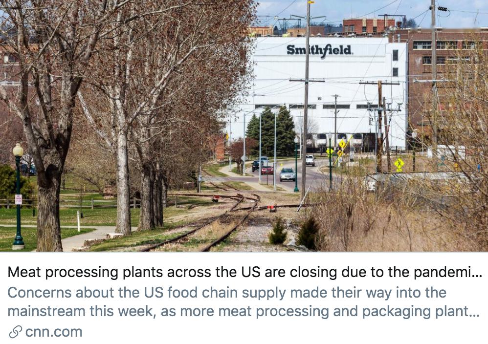 美國13家肉類加工廠因工人感染關閉，食品供應鏈面臨嚴格挑戰 國際 第5張