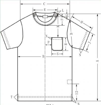 罗纹领t恤衫的规格计算与制图