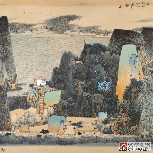 张勇山水画作品入古而出今,清雅脱俗,有古雅之美