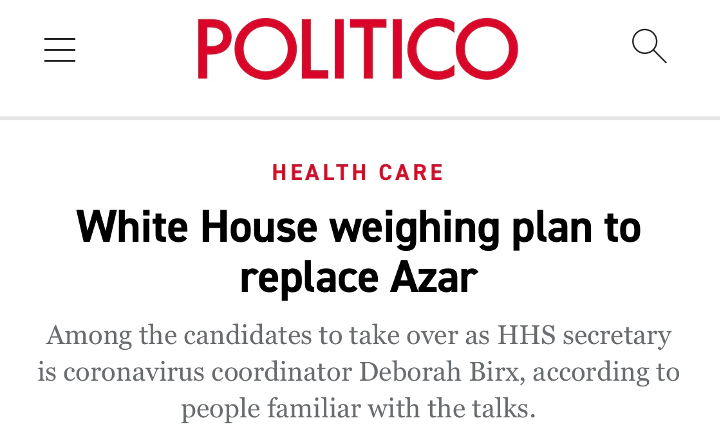 【美国】白宫考虑撤换卫生部长？美国卫生部“乱成一锅粥”