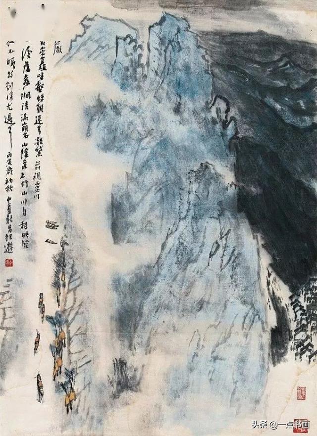 画家要画自己最感动最想画的童中焘山水画欣赏