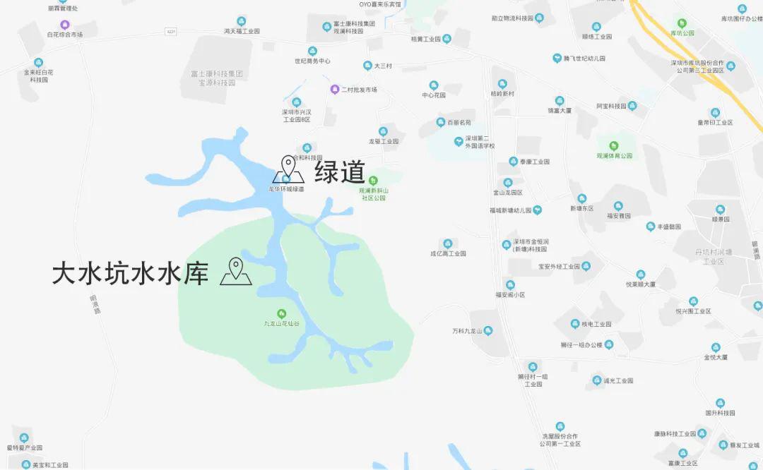 广东省深圳市龙华环城绿道(大水坑段)