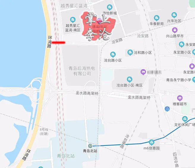 李沧区规划公示两个过街天桥:中海国际,环湾路