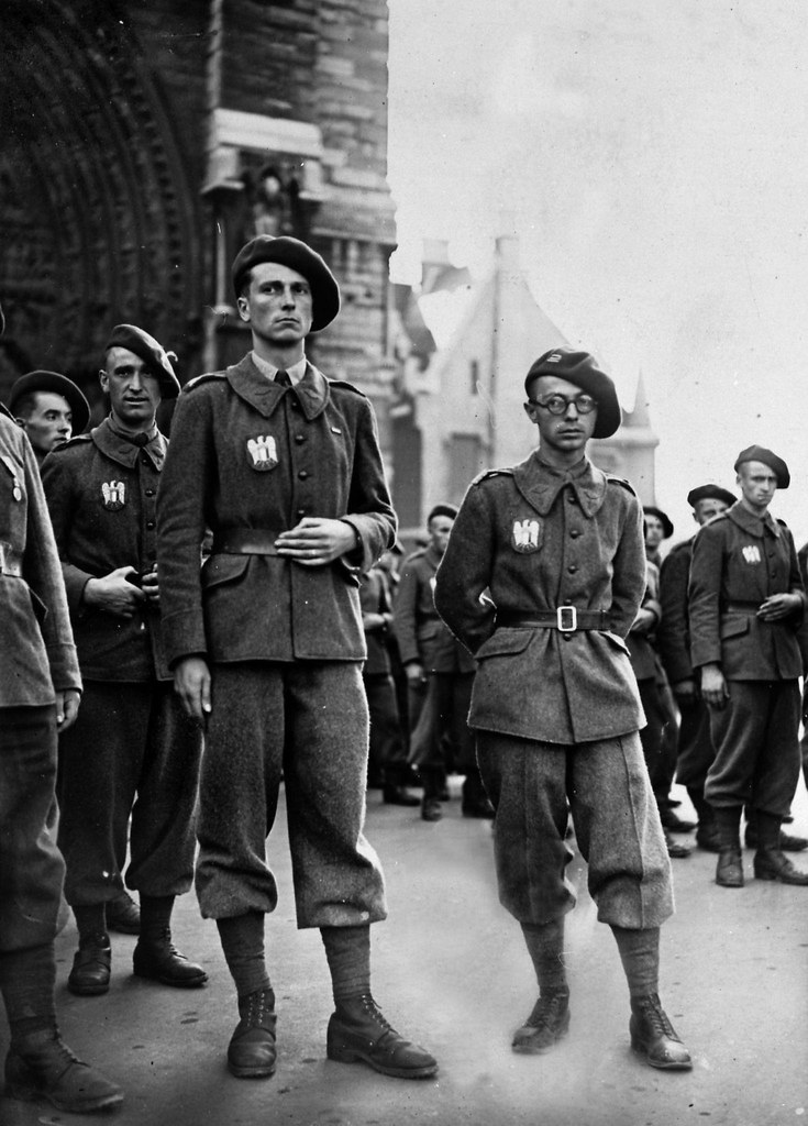 历史老照片1940至1942年被德军入侵的法国巴黎
