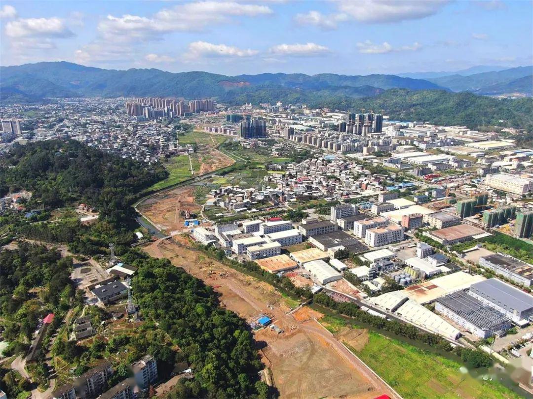 鸟瞰东肖生态新城一期,未来从龙岩这块热土出发