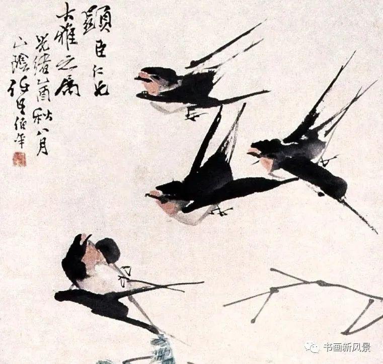 任伯年花鸟(局部)
