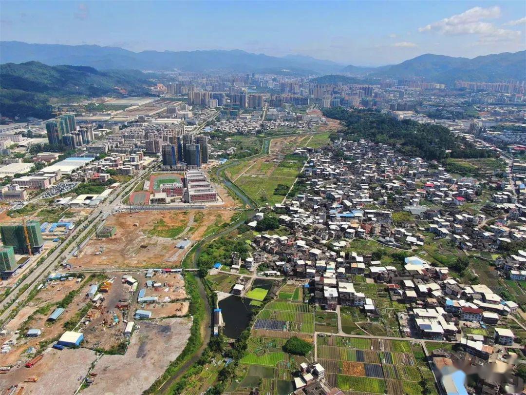 鸟瞰东肖生态新城一期,未来从龙岩这块热土出发