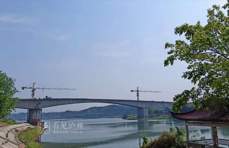 打通泸县到江阳区的快速通道,海潮沱江大桥预计7月通车
