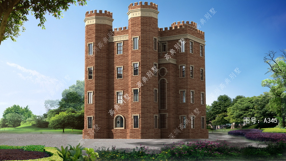 西式城堡风格别墅,高层设计大豪宅