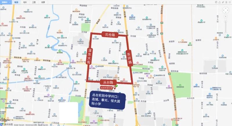 12 丛台区实验中学 丛台路以北 北仓路以南 滏东大街以东 东环以西