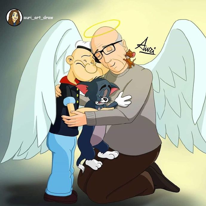 一代动画大师吉恩·戴奇去世,艺术家纷纷创作向其致敬