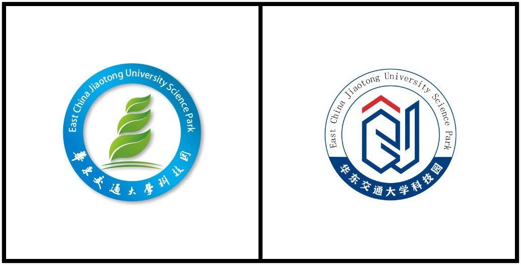 华东交通大学科技园新logo主体元素是"创新,创业"的"创"字的变体字