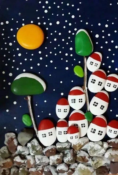 郑雪娇创意画 | 大自然的创意家,原来石头可以这样玩