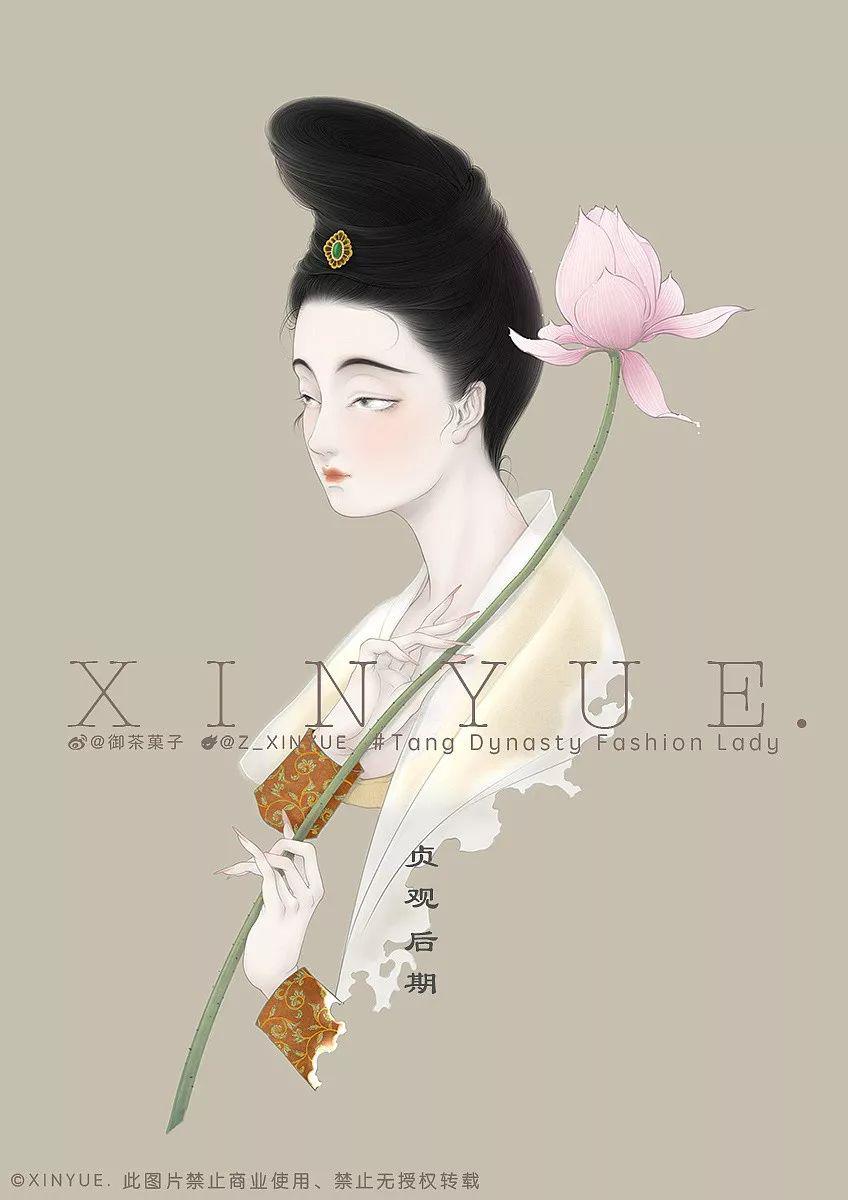 插画师笔下的 大唐女子图鉴 美绝了 唐代