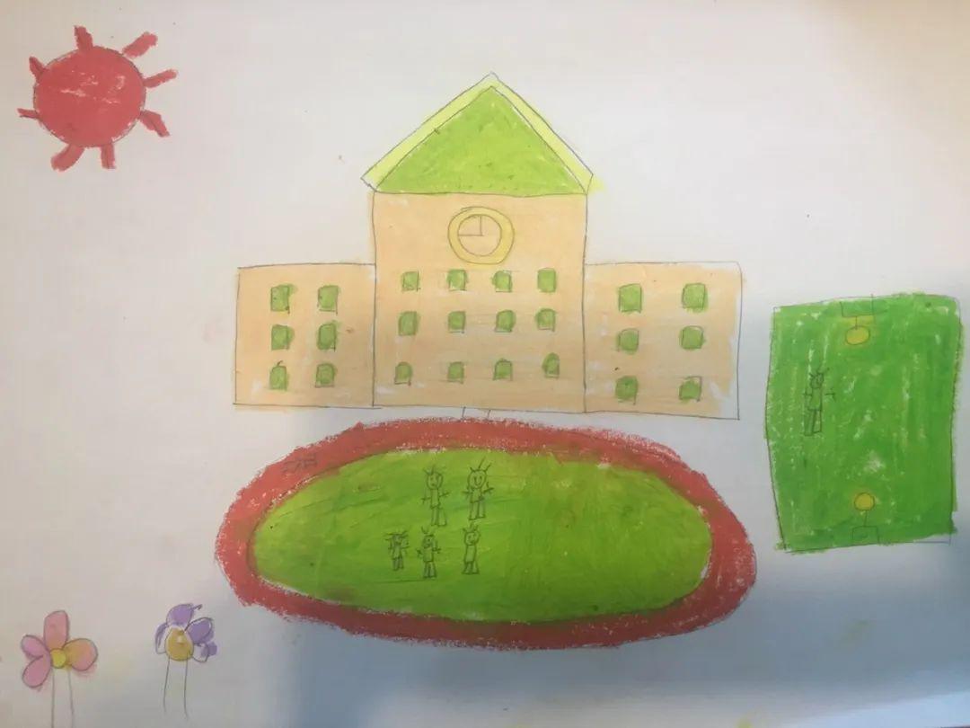 "画画记忆中的校园"一年级学生部分作品欣赏