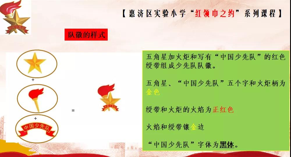 小小的队徽 大大的学问——惠济区实验小学一年级队前