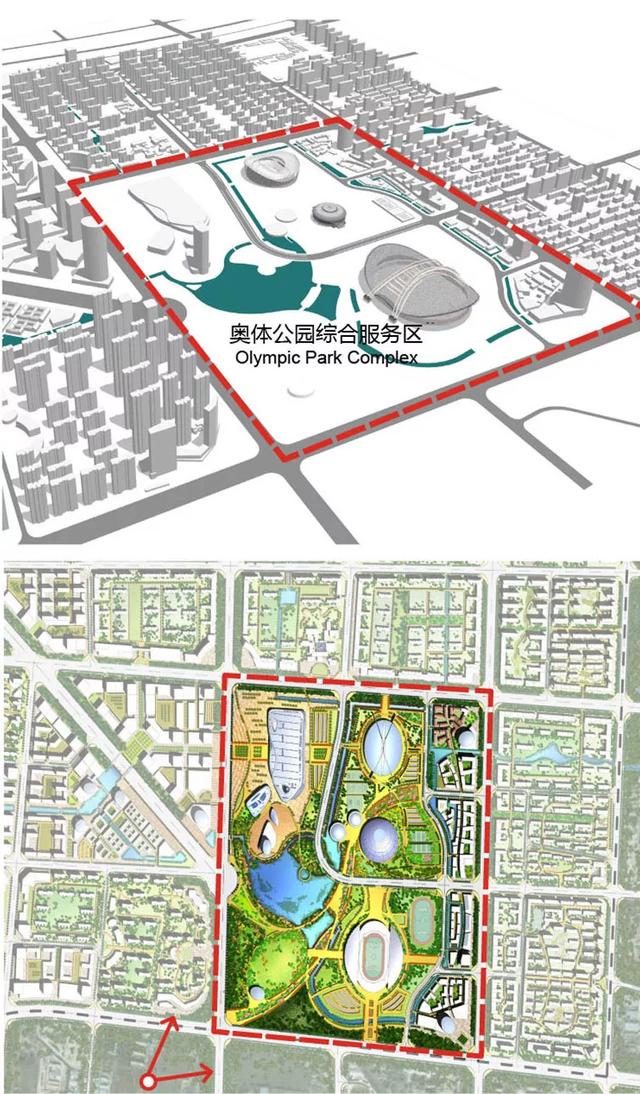 规划图 图片来自于网络一座城市,可能有很多个中心,但只会有一座奥体