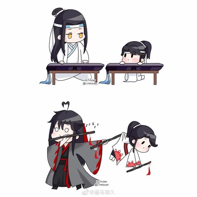 魔道祖师忘羡汪叽带娃vs羡羡带娃