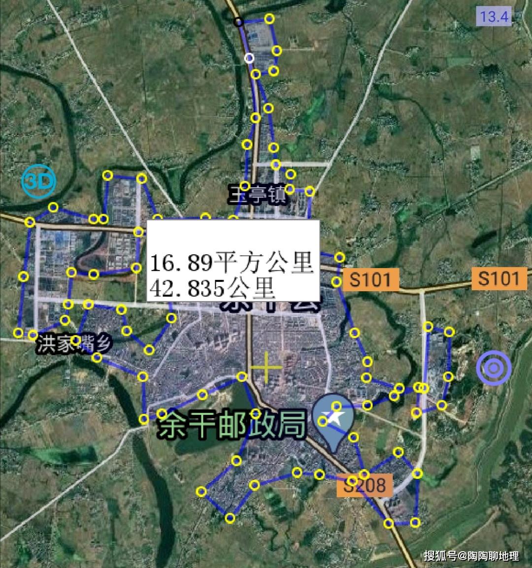 余干县建成区面积16.