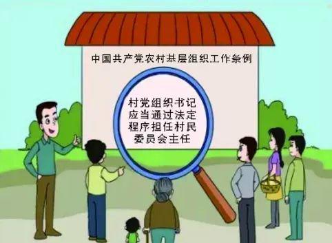 村级组织换届丨一组漫画带你读懂村社书记主任一肩挑