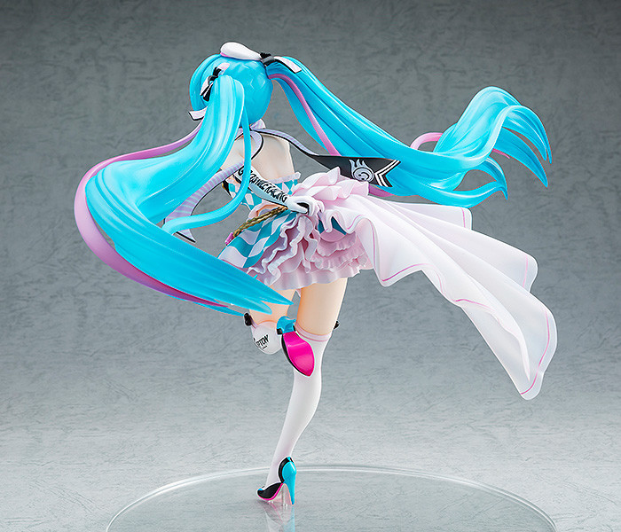 手办初音未来赛车初音racingmiku2019侧身主视觉图手办