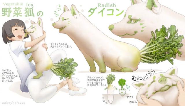 日本画师把蔬菜和动物结合在一起，没想到这么可爱，还忍心吃么？_迷宫