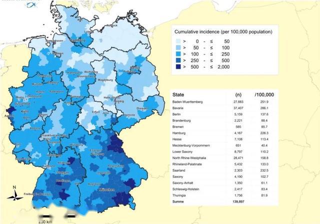 德国 州 人口_德国人口分布模式(2)