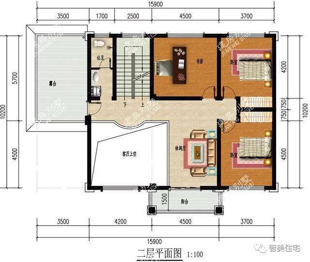 2栋宽15米左右的农村自建房,厨房单独建,第二栋带车库