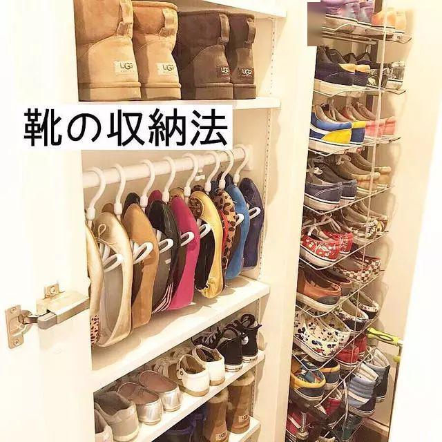 而下面这位日本主妇更是厉害,办公用的文件盒,也能用来收纳鞋子!