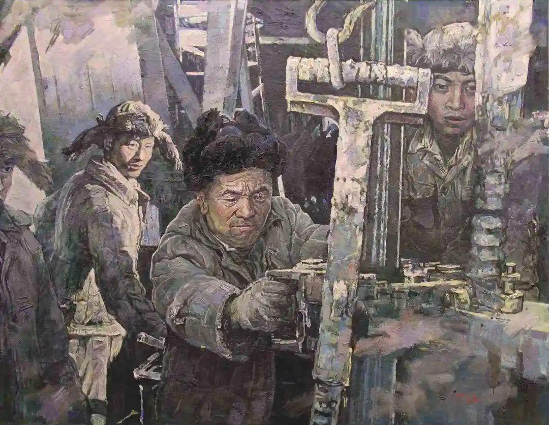 铁人王进喜(油画) 146x114cm