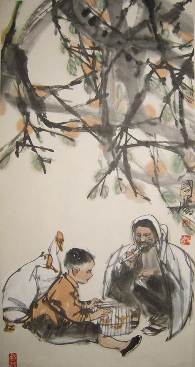 中国现代水墨人物画的一代宗师:蒋兆和人物画欣赏