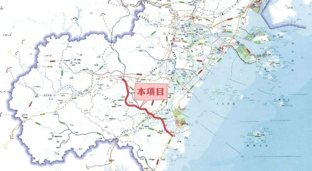 △瑞苍高速线路示意图 △萧江枢纽效果图 路线全长约52.