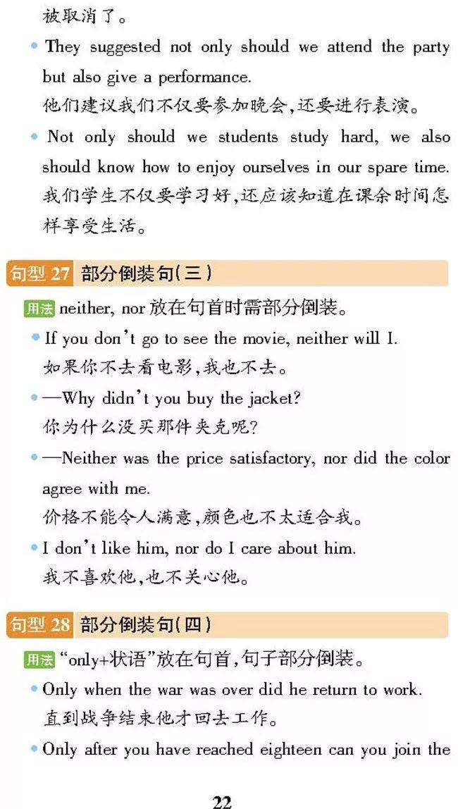整理■2020年考生必看!高考英语重点句型整理