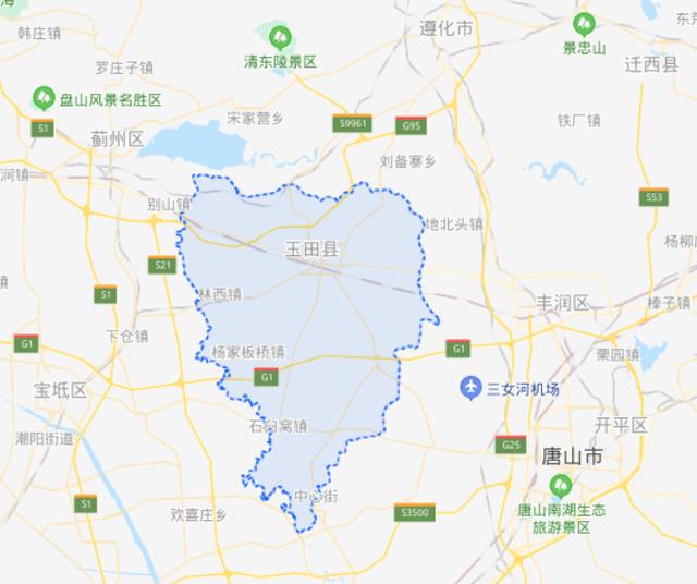 在地理位置上,玉田县地处河北省东北部,唐山市最西端,为环渤海济区