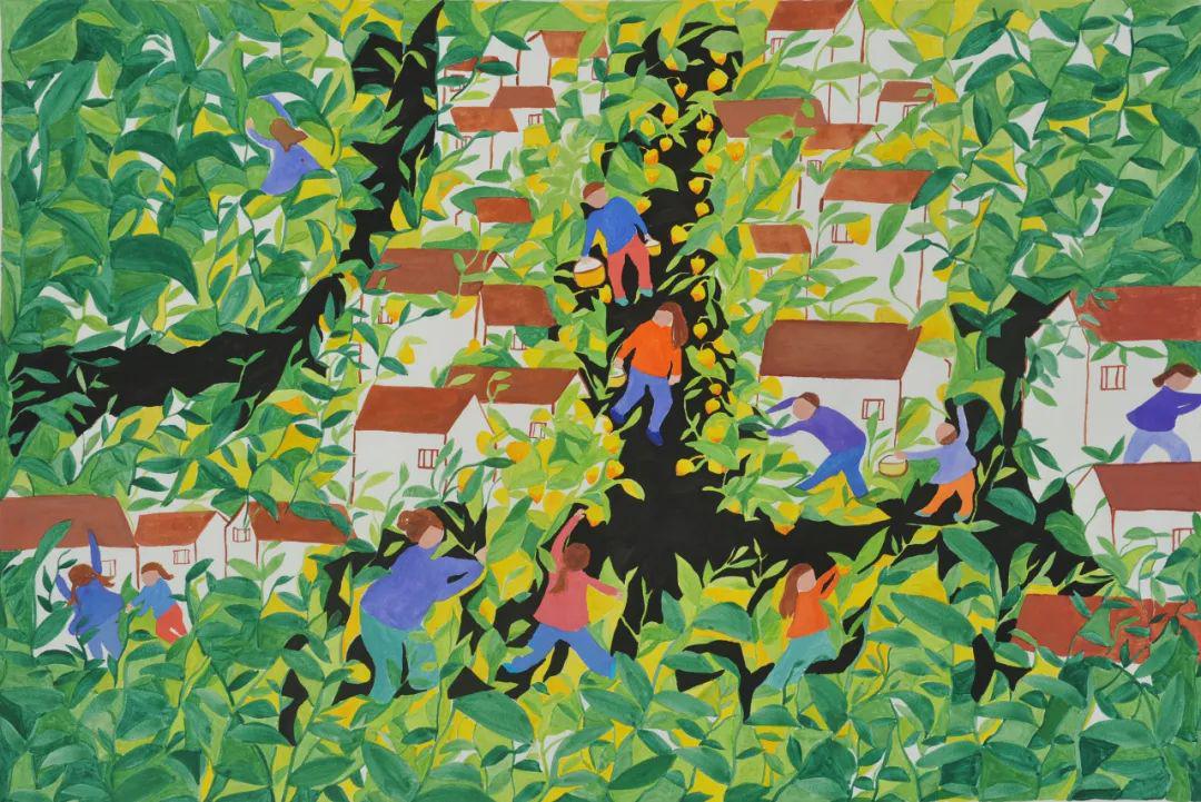 文化走亲云端悦展┃吴根越角画里桃乡走近嘉善姚庄农民画走进中国乡村