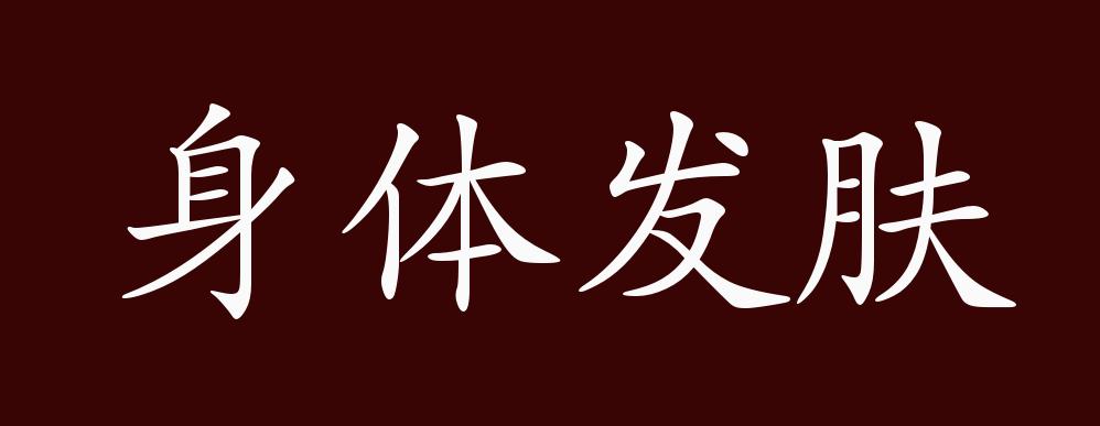 身体发肤的出处释义典故近反义词及例句用法成语知识