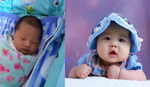 「宝宝」长开后的样子闪瞎你的眼,不信来看对比图别嫌弃刚出生的宝宝丑