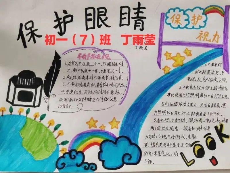 欣赏爱眼手抄报作品展第四弹