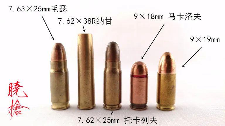 手枪弹一般是直筒形弹, 7.62×25mm枪弹却不走寻常路