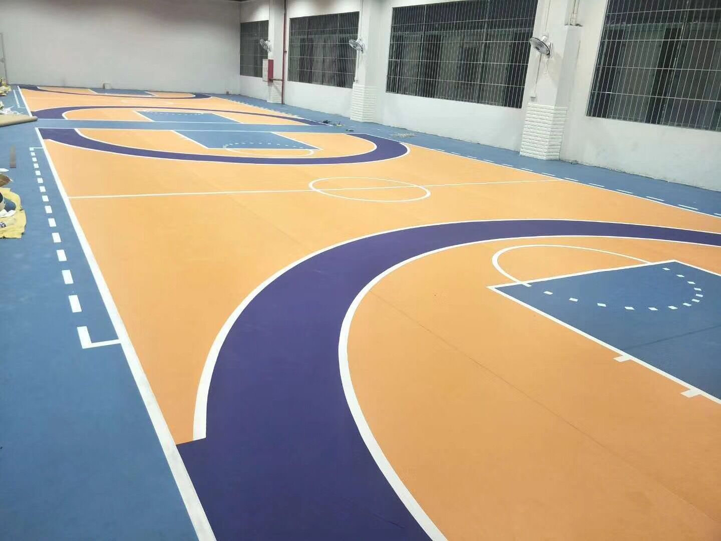 少儿体适能篮球场篮球馆专用地板地胶pvc塑胶橡胶弹性缓冲
