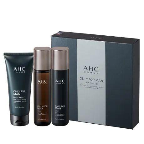 ahc 男士护肤三件套盒,专为男士肌肤定制.