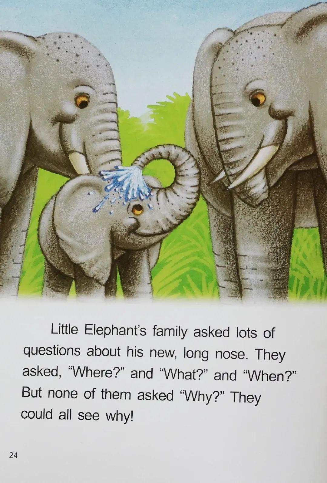 绘本课程 | how the elephant got its trunk