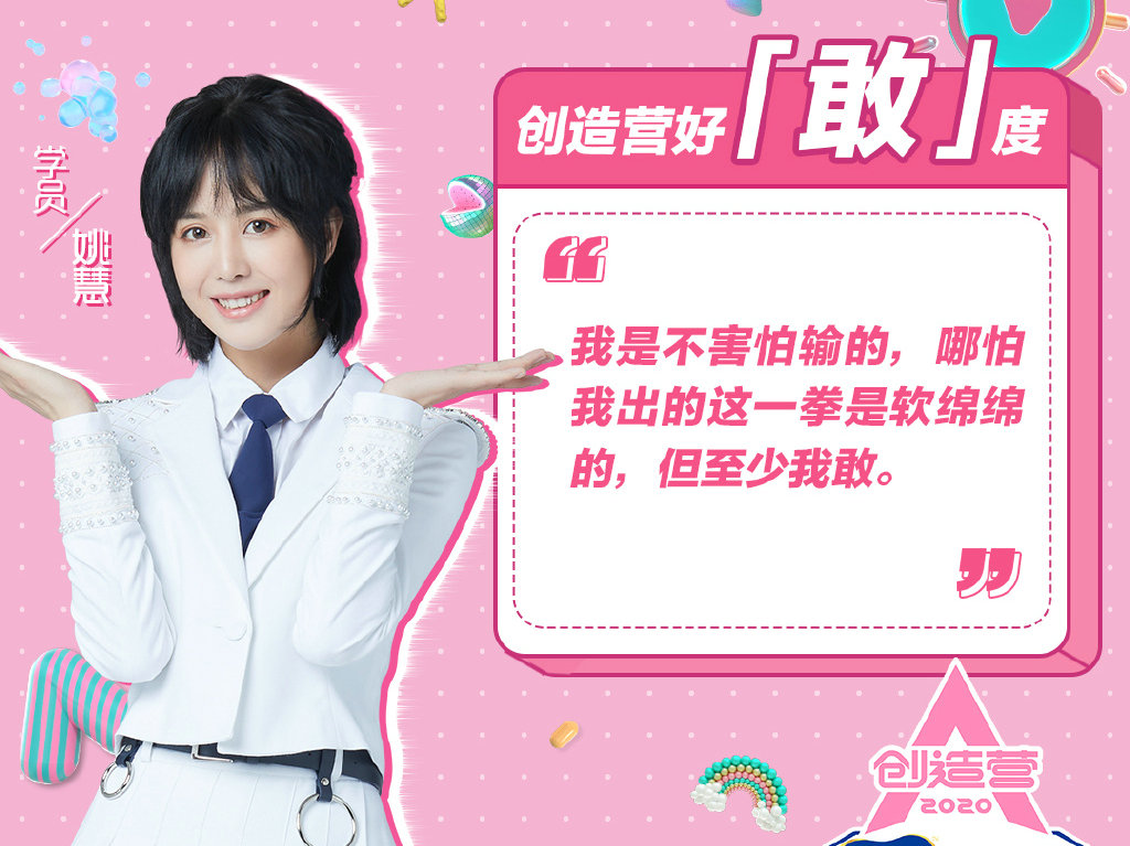 王丽娜创造营2020排名_因没有工作而登上《创造营2020》的她,凭一段模仿秀