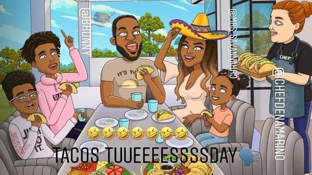 出轨网红詹姆斯回应来了tacotuesday还配上一张漫画图片