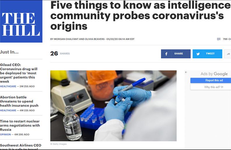 特朗普施压情报机构查“病毒”