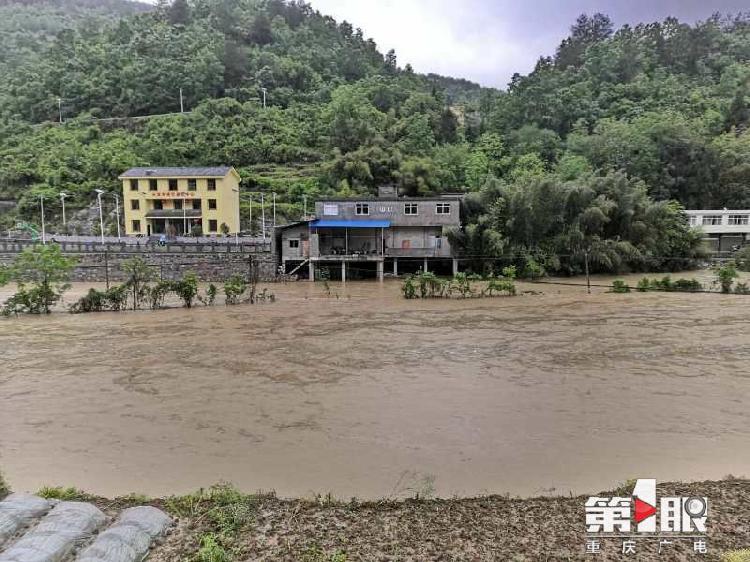 一夜暴雨彭水鞍子镇何家村3000亩稻田被淹