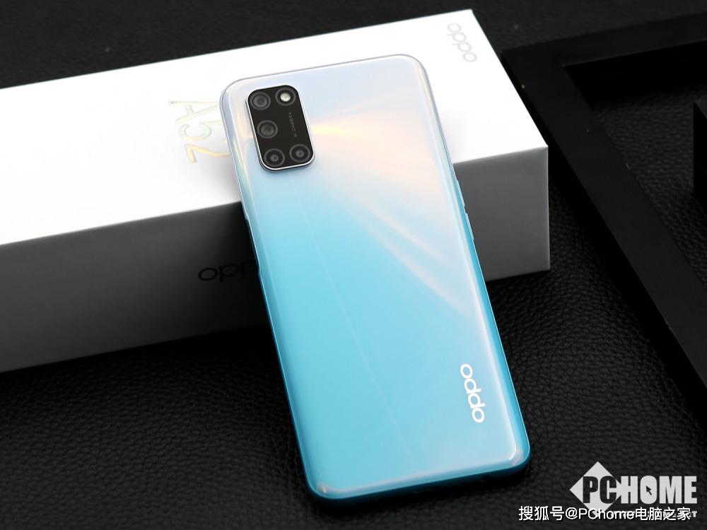 oppo a52图赏 耀眼光斑机身5000mah大电池_手机