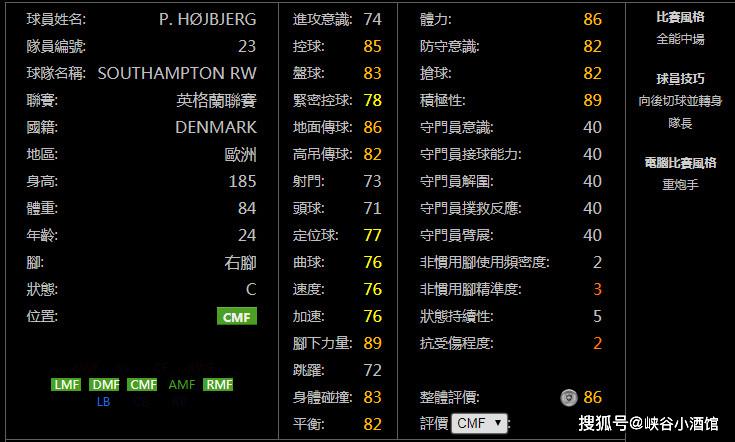 实况足球2020中前卫_卡贝松_cabezon_实况足球_pes2017_妖人中前卫(2)